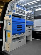 02_Racking in the Opel Vivaro, including transparent containers, case trays and metal drawers